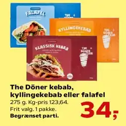Kvickly The Döner kebab, kyllingekebab eller falafel tilbud