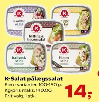 Kvickly K-Salat pålægssalat tilbud