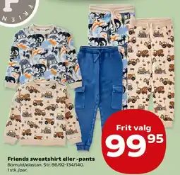 Kvickly Friends sweatshirt eller -pants tilbud