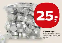 Kvickly Fyrfadslys tilbud