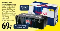 Føtex Red Bull eller sodavandsmarked (multipak) tilbud