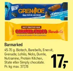 Føtex Barmarked (protein/snackbarer) tilbud