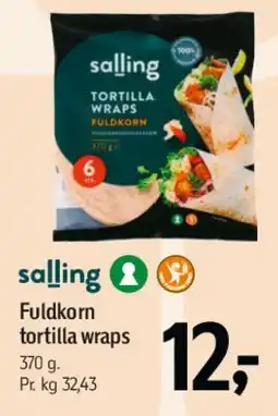 Føtex Fuldkorn tortilla wraps tilbud