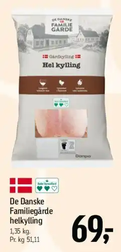 Føtex De Danske Familiegårde hel kylling tilbud