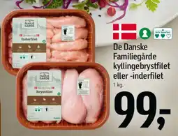 Føtex De Danske Familiegårde kyllingebrystfilet / inderfilet tilbud