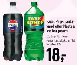 Føtex Faxe, Pepsi eller Nestea tilbud
