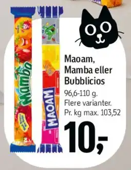 Føtex Maoam, Mamba eller Bubblicious tilbud