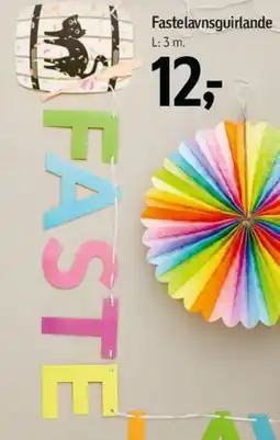 Føtex Fastelavns pynt (guirlande og dekorationer) tilbud