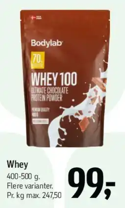 Føtex Whey 100 tilbud