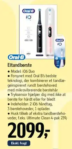 Føtex Oral-B eltandbørste (sæt) tilbud
