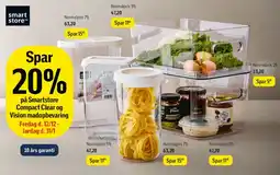 Føtex Smartstore Compact Clear / Vision madopbevaring tilbud