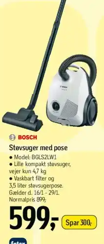 Føtex Støvsuger med pose tilbud