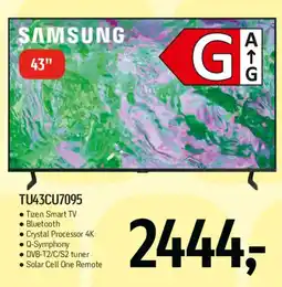 Føtex Samsung 43 TU43CU7095 Smart TV tilbud