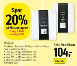 Føtex Maison stræklagen / lagen tilbud