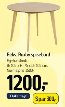Føtex Roxby spisebord tilbud