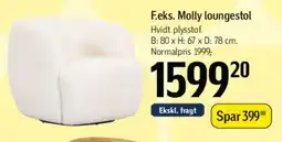 Føtex Molly loungestol tilbud