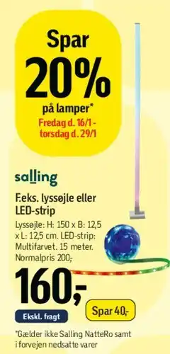 Føtex Lamper (Salling) tilbud