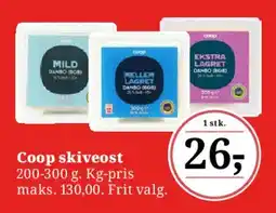 Dagli'Brugsen Coop skiveost tilbud