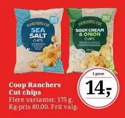 Dagli'Brugsen Coop Ranchers Cut chips tilbud