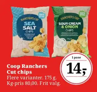 Dagli'Brugsen Coop Ranchers Cut chips tilbud