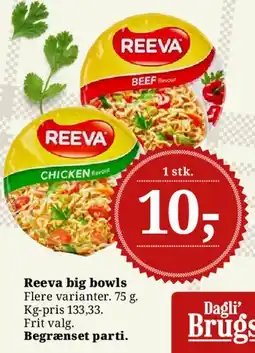 Dagli'Brugsen Reeva big bowls tilbud