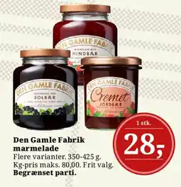 Dagli'Brugsen Den Gamle Fabrik marmelade tilbud