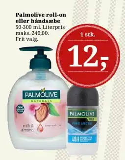Dagli'Brugsen Palmolive roll-on eller håndsæbe tilbud