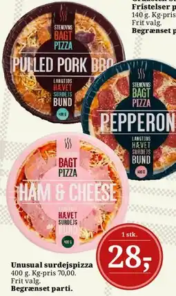 Dagli'Brugsen Unusual surdejspizza tilbud