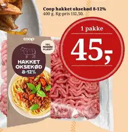Dagli'Brugsen Coop hakket oksekød 8-12% tilbud