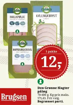 Dagli'Brugsen Den Grønne Slagter pålæg tilbud