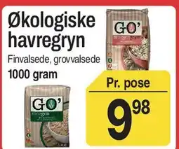 ABC Lavpris Økologiske havregryn tilbud