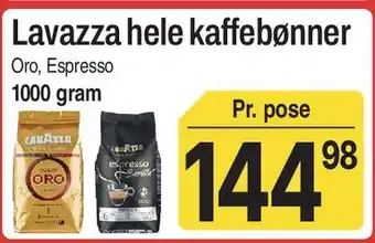 ABC Lavpris Lavazza hele kaffebønner tilbud