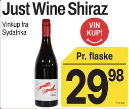 ABC Lavpris Just Wine Shiraz tilbud