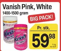 ABC Lavpris Vanish Pink/White tilbud