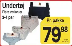 ABC Lavpris Undertøj tilbud