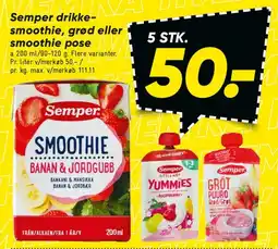 Bilka Semper drikke-smoothie / Yummies tilbud
