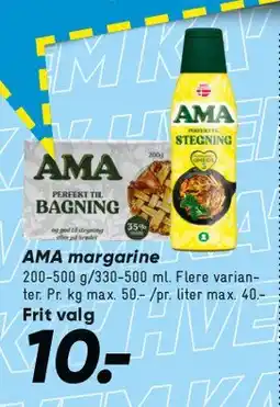 Bilka AMA margarine tilbud