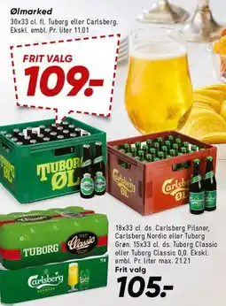 Bilka Ølmarked - 30x33 cl tilbud