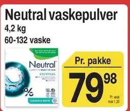 ABC Lavpris Neutral vaskepulver tilbud