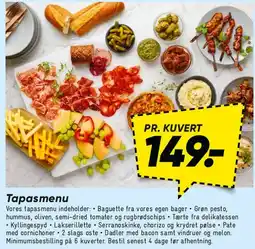 Bilka Tapasmenu tilbud
