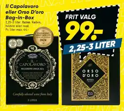 Bilka Il Capolavoro eller Orso D'oro Bag-in-Box tilbud