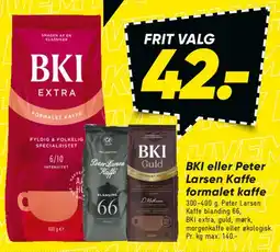 Bilka BKI eller Peter Larsen formalet kaffe tilbud