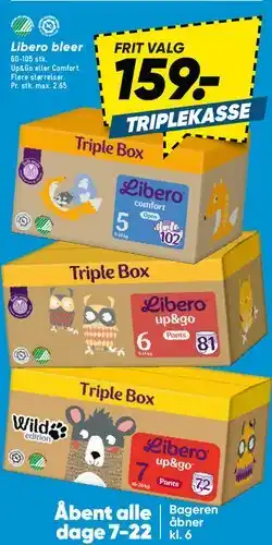 Bilka Libero Triple Box bleer tilbud