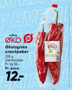 Bilka Økologiske snackpeber tilbud
