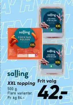 Bilka XXL topping tilbud
