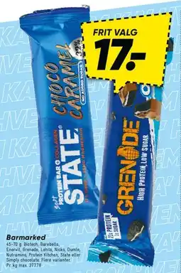 Bilka Proteinbar (State / Grenade) tilbud