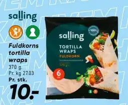 Bilka Fuldkorns tortilla wraps tilbud