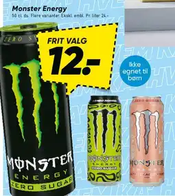 Bilka Monster Energy (dåser) tilbud