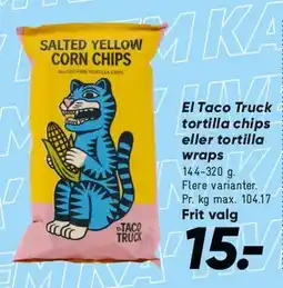 Bilka El Taco Truck tortilla chips tilbud
