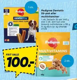 Bilka Pedigree Dentastix / Multivitamins tilbud